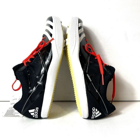 Adidas Adizero LJ 2 Athletisme Mens 10 Track & Field Shoe Spikes Black/White New - Picture 6 of 11
